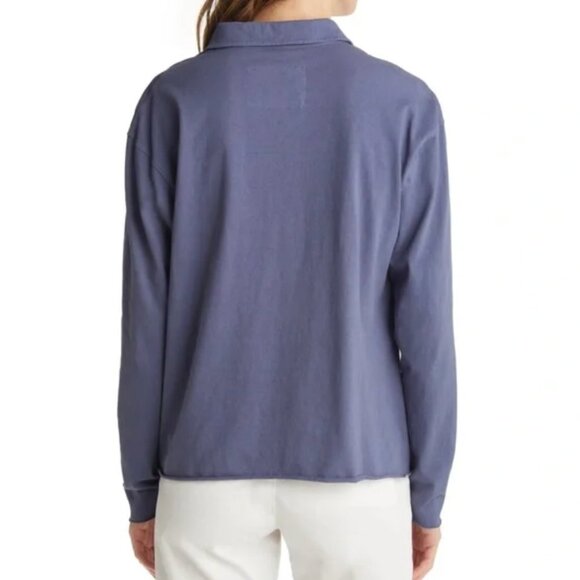 Frank & Eileen PATRICK Popover Henley Heritage Jersey White Size: XS Ocean - Picture 11 of 15